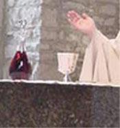 The Abbot officiates at the Mass for the Dead